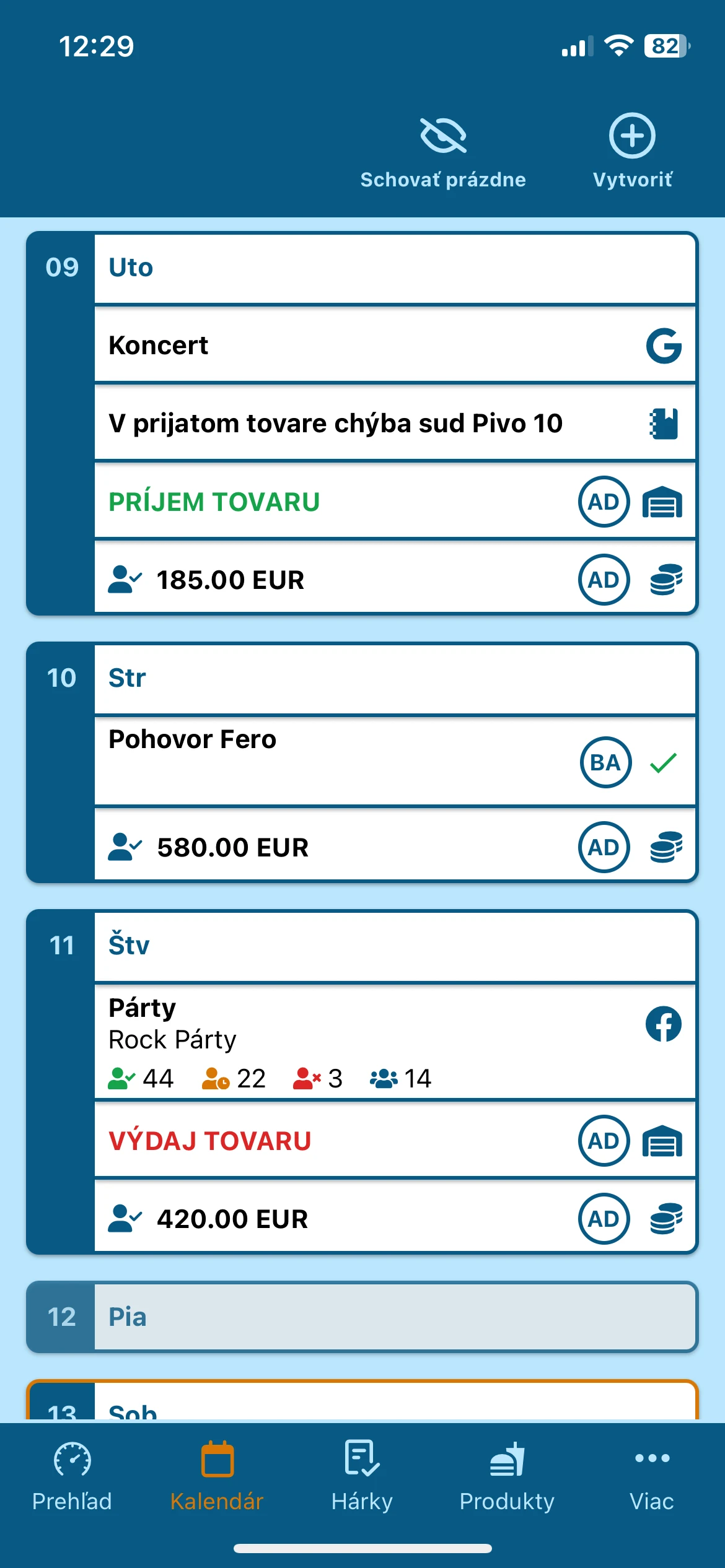 venuehub app screenshot